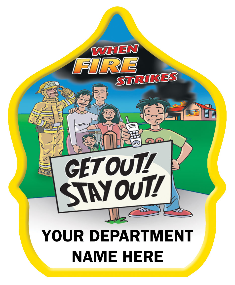 Custom "Get Out Stay Out" Fire Hat | Fire Safety For Life