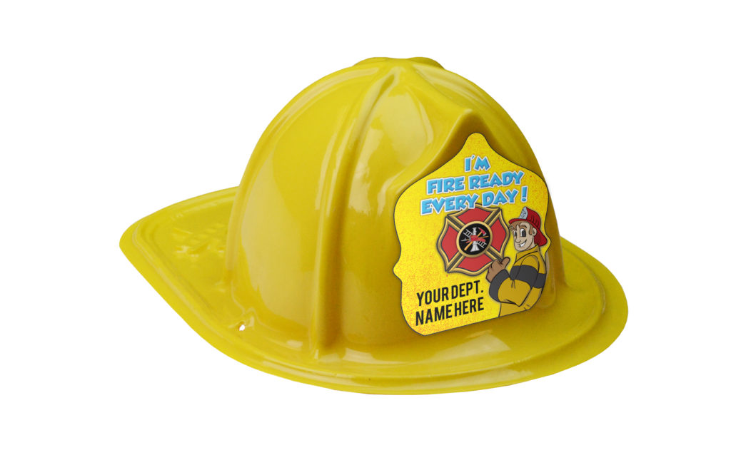 Custom Children's Firefighter Fire Hats Fire Safety For Life