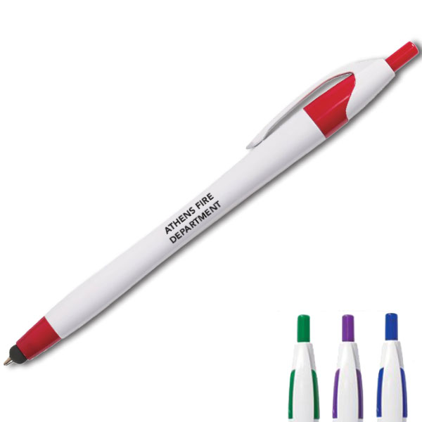 Custom Dart Pens With Stylus Fire Safety For Life