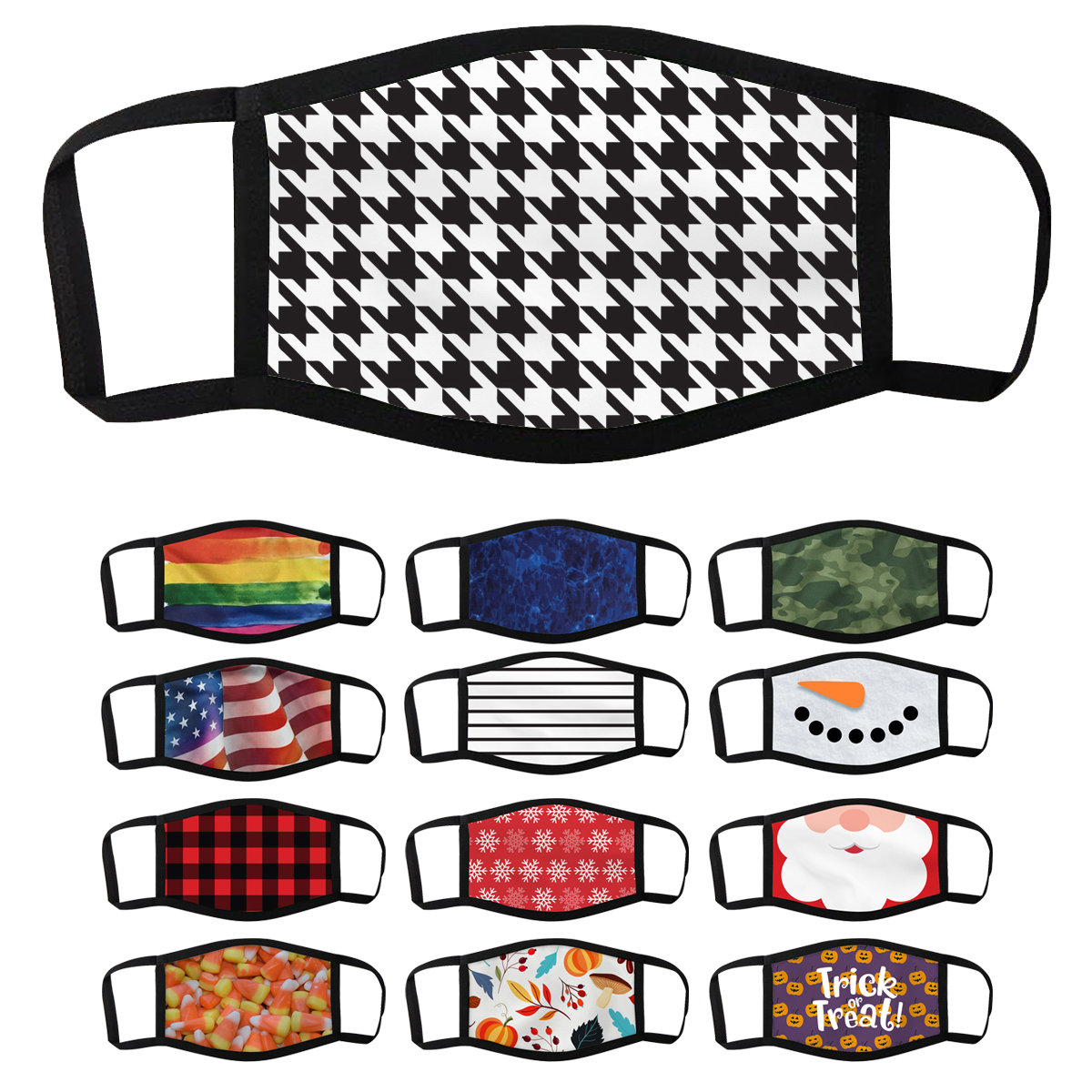 Custom Dye Sublimated 3Layer Mask Fire Safety For Life
